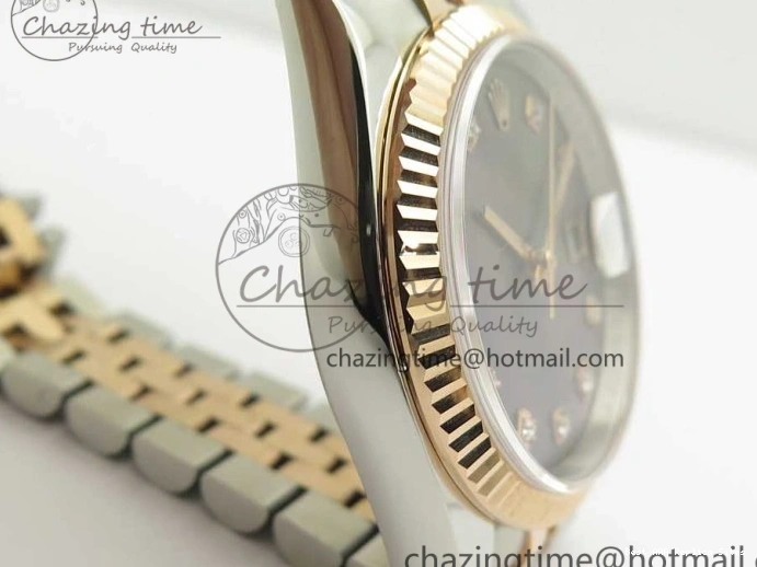 Best AAA Replica Sites 116231 Bracelet Diam on GMF Dial Wrapped 904 3274 SS RG Black FashionForward 36mm SS Wrapped Jubilee A DateJust MOP RG 0121